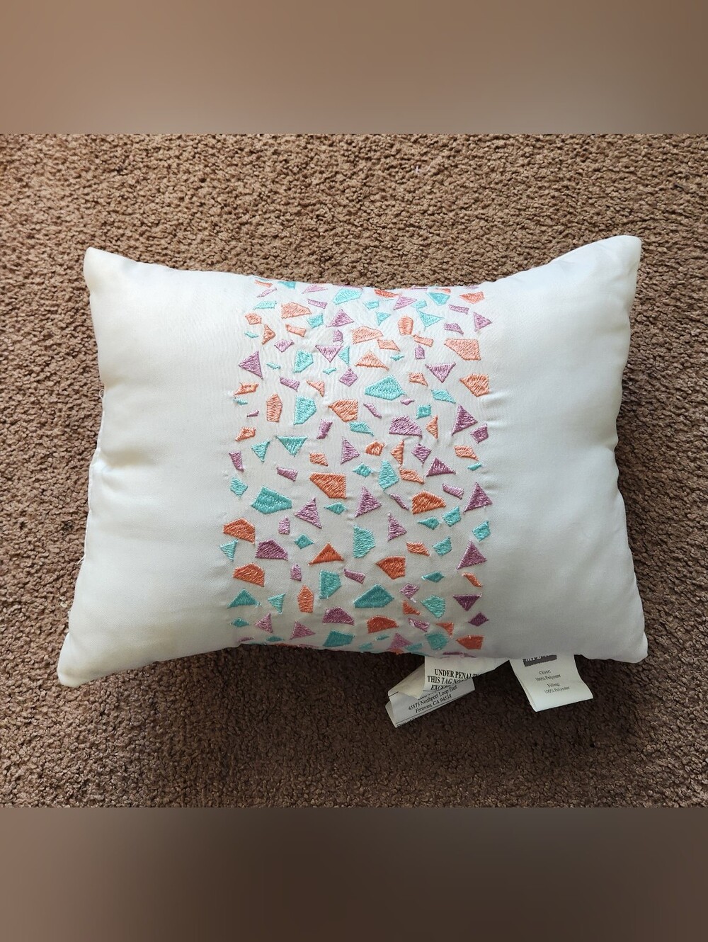 Intelligent Design Glimmer Throw Pillow Read Flaw